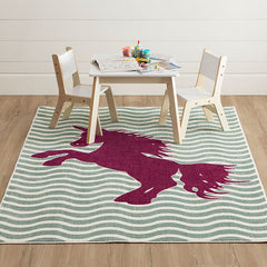 Baron Sage Green/Fuchsia Area Rug - Ornate Home