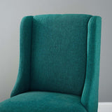 Baron Teal Upholstered Fabric Counter Stool - Ornate Home