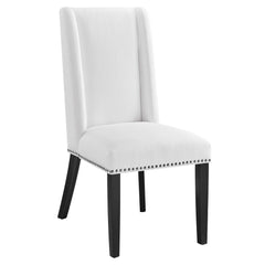 Baron White Fabric Dining Chair - Ornate Home