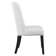 Baron White Fabric Dining Chair - Ornate Home