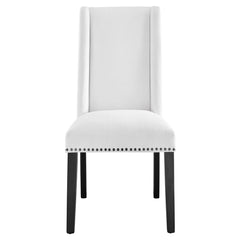 Baron White Fabric Dining Chair - Ornate Home
