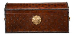 Baron's Red Leather Box - Ornate Home
