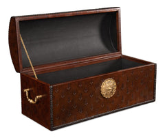 Baron's Red Leather Box - Ornate Home