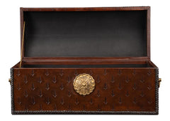 Baron's Red Leather Box - Ornate Home
