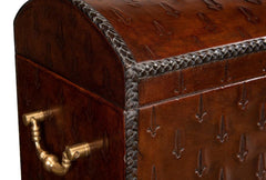 Baron's Red Leather Box - Ornate Home