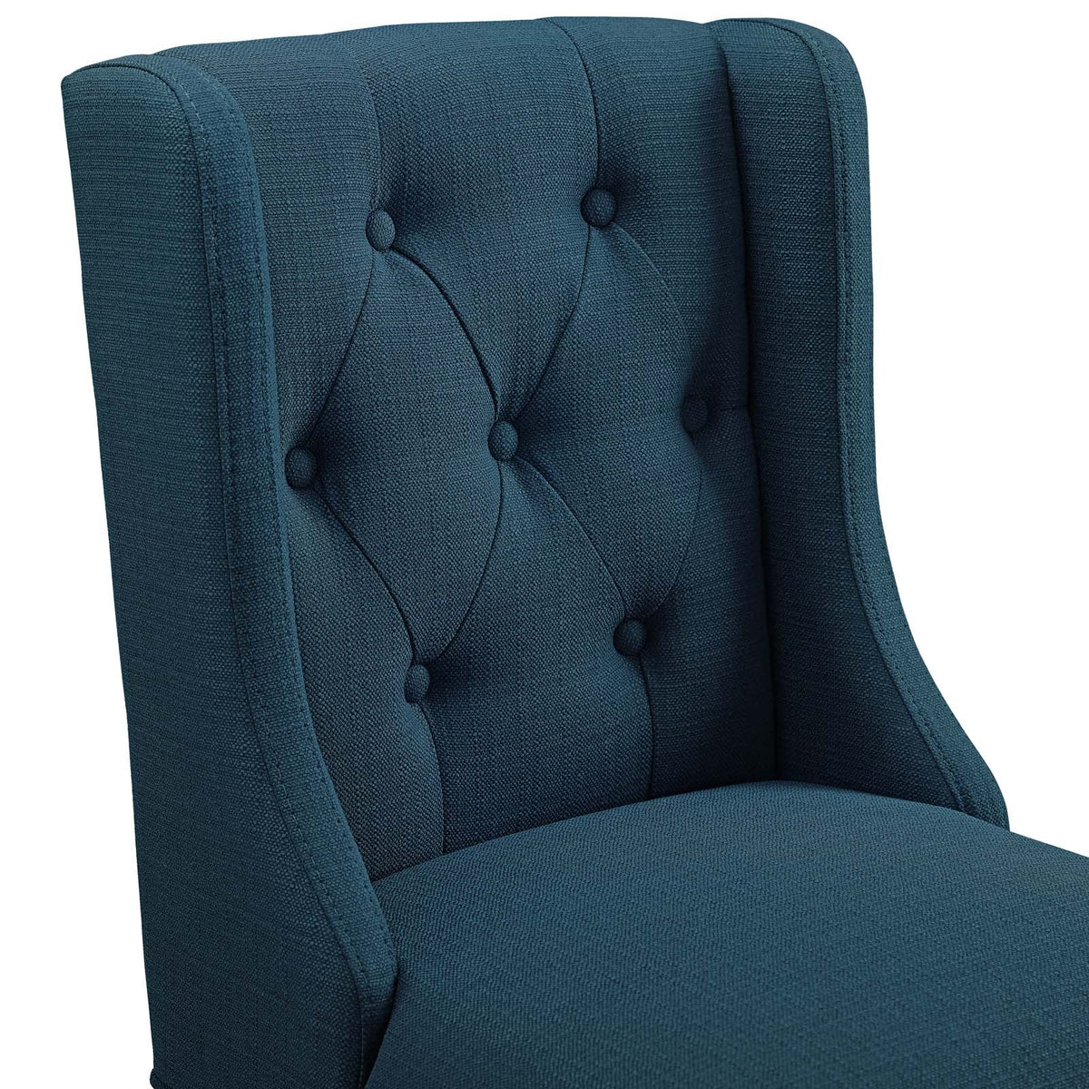 Baronet Azure Tufted Button Upholstered Fabric Counter Stool - Ornate Home