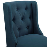Baronet Azure Upholstered Fabric Counter Bar Stool (Set of 2) - Ornate Home
