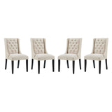 Baronet Beige Fabric Dining Chair (Set of 4) - Ornate Home