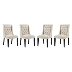 Baronet Beige Fabric Dining Chair (Set of 4) - Ornate Home