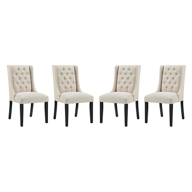 Baronet Beige Fabric Dining Chair (Set of 4) - Ornate Home