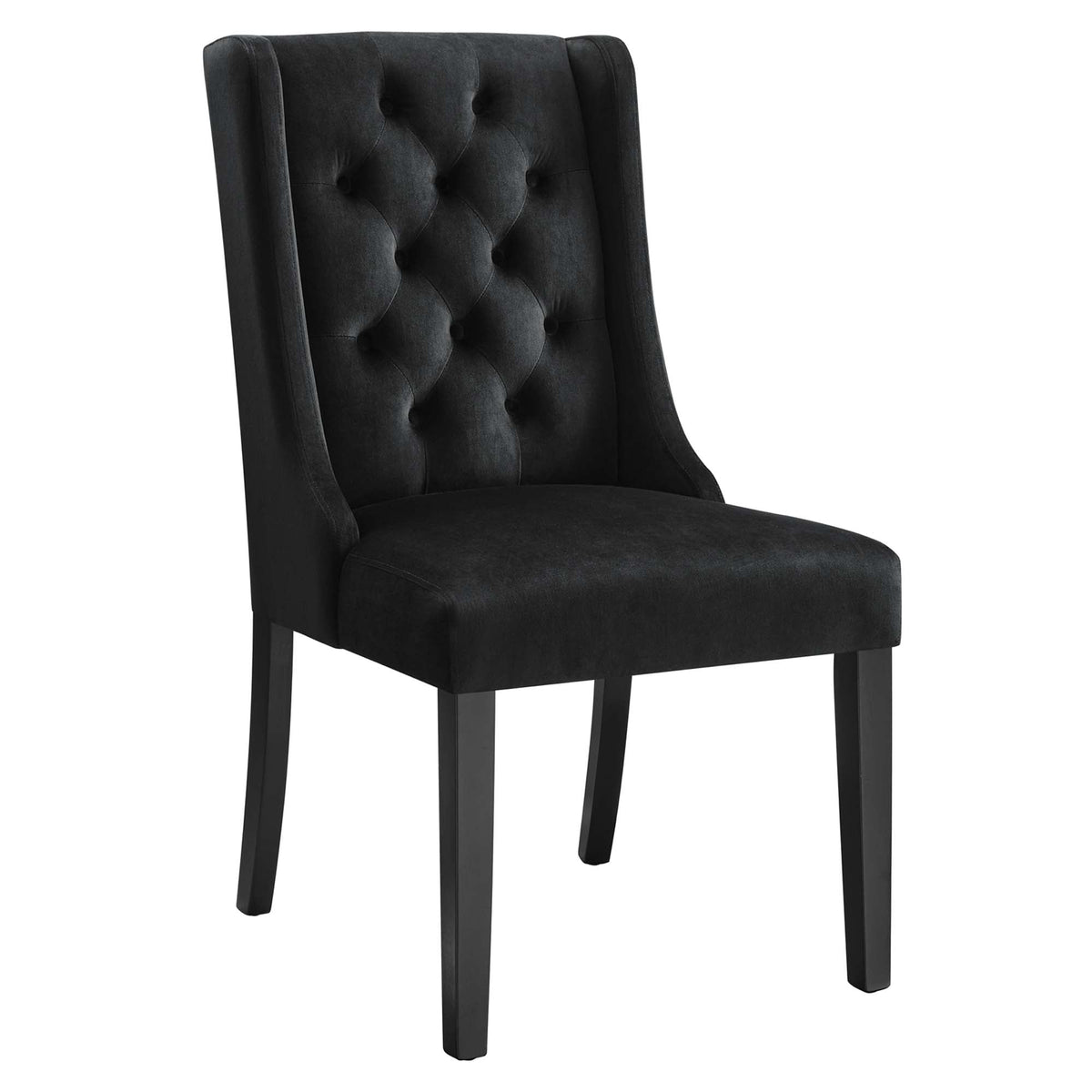Baronet Black Performance Velvet Dining Chairs (Set of 2) - Ornate Home