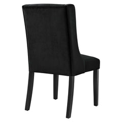 Baronet Black Performance Velvet Dining Chairs (Set of 2) - Ornate Home