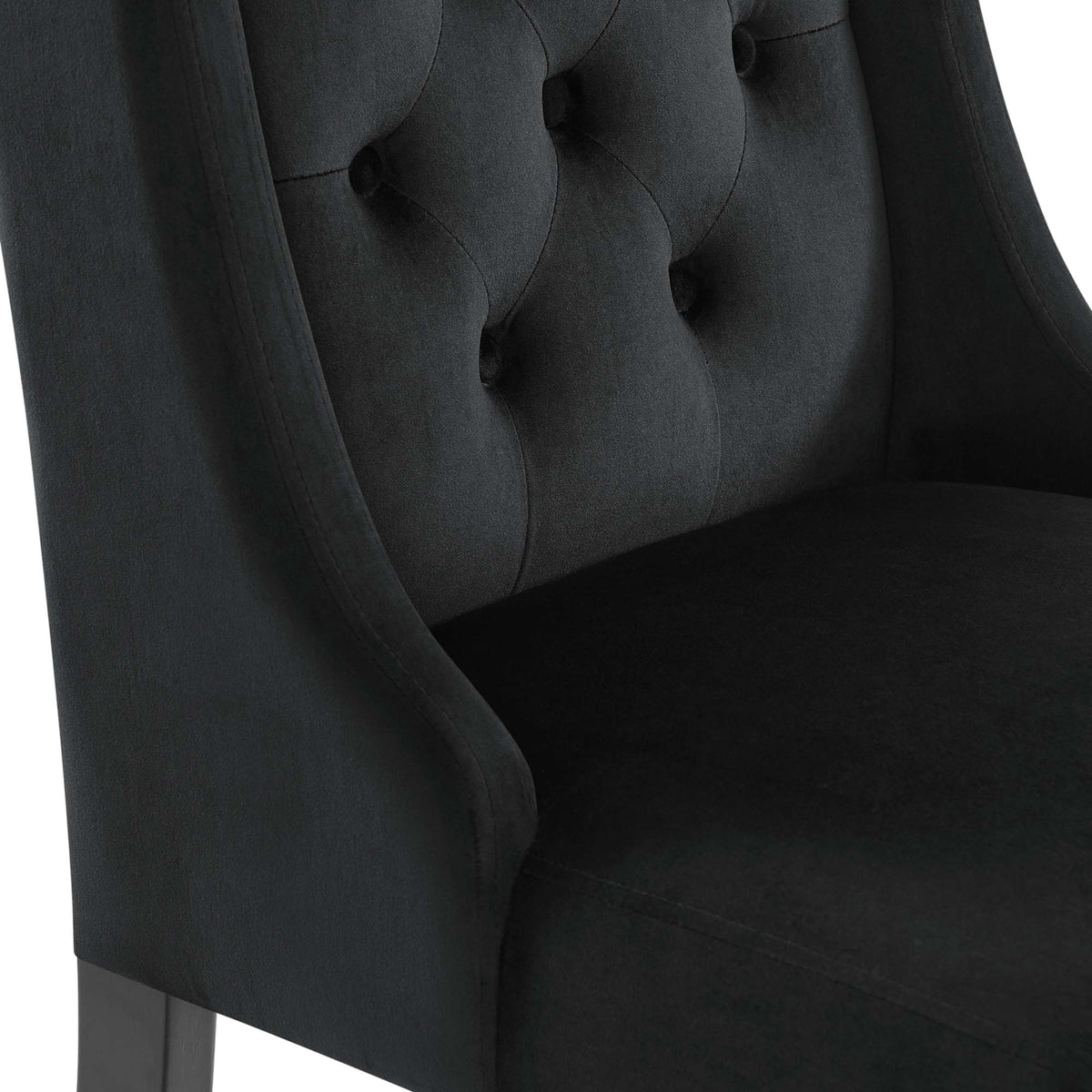 Baronet Black Performance Velvet Dining Chairs (Set of 2) - Ornate Home