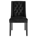 Baronet Black Performance Velvet Dining Chairs (Set of 2) - Ornate Home