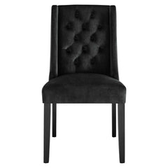 Baronet Black Performance Velvet Dining Chairs (Set of 2) - Ornate Home