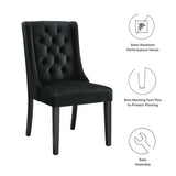 Baronet Black Performance Velvet Dining Chairs (Set of 2) - Ornate Home