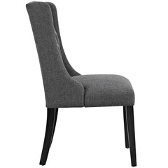 Baronet Gray Button Tufted Fabric Dining Chair - Ornate Home