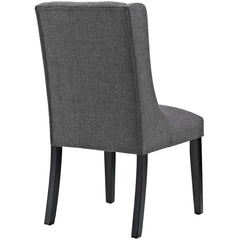 Baronet Gray Button Tufted Fabric Dining Chair - Ornate Home