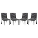 Baronet Gray Fabric Dining Chair (Set of 4) - Ornate Home
