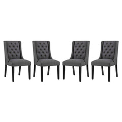Baronet Gray Fabric Dining Chair (Set of 4) - Ornate Home