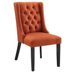 Baronet Orange Button Tufted Fabric Dining Chair - Ornate Home
