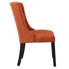 Baronet Orange Button Tufted Fabric Dining Chair - Ornate Home