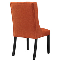 Baronet Orange Button Tufted Fabric Dining Chair - Ornate Home
