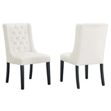 Baronet White Performance Velvet Dining Chairs (Set of 2) - Ornate Home