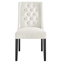 Baronet White Performance Velvet Dining Chairs (Set of 2) - Ornate Home