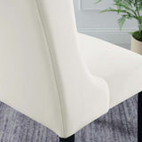 Baronet White Performance Velvet Dining Chairs (Set of 2) - Ornate Home