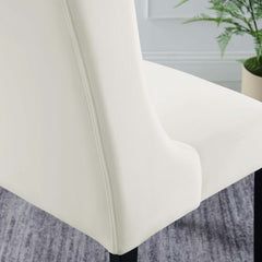 Baronet White Performance Velvet Dining Chairs (Set of 2) - Ornate Home