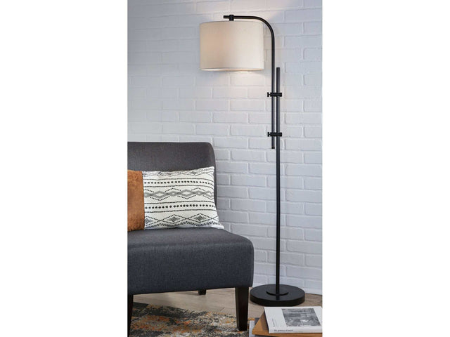 Baronvale Black Floor Lamp (Online Special Price) - Ornate Home