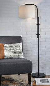 Baronvale Black Floor Lamp (Online Special Price) - Ornate Home