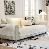 Baroque Floral Quilted Cotton Sofa Cover, Non-Slip Washable Couch Protector - Ornate Home