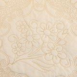 Baroque Floral Quilted Cotton Sofa Cover, Non-Slip Washable Couch Protector - Ornate Home