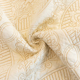 Baroque Sofa Cover – Quilted Cotton, Non-Slip, Washable with Ornate Embroidery - Ornate Home