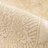 Baroque Sofa Cover – Quilted Cotton, Non-Slip, Washable with Ornate Embroidery - Ornate Home