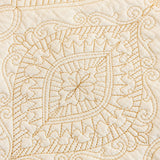 Baroque Sofa Cover – Quilted Cotton, Non-Slip, Washable with Ornate Embroidery - Ornate Home