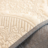 Baroque Sofa Cover – Quilted Cotton, Non-Slip, Washable with Ornate Embroidery - Ornate Home