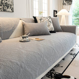 Baroque Sofa Cover – Quilted Cotton, Non-Slip, Washable with Ornate Embroidery - Ornate Home