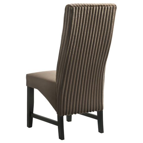 Barrand Chocolate Side Chair (Set of 2) - Ornate Home