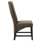 Barrand Chocolate Side Chair (Set of 2) - Ornate Home