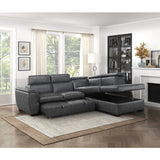 Barre Gray 2-Piece Sectional with Pull-Out Bed And Right Chaise - Ornate Home
