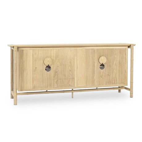 Barrea Natural Cabinet - Ornate Home