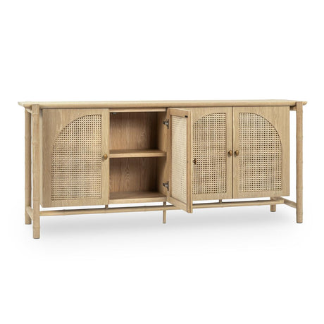 Barrea Natural Cabinet - Ornate Home