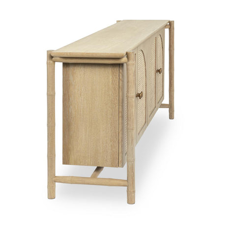 Barrea Natural Cabinet - Ornate Home