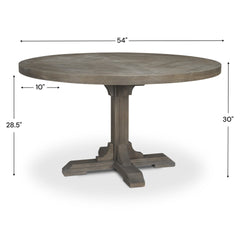 Barrett Brown Pedestal Dining Table - Ornate Home