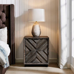 Barrett Dark Charcoal Oak Cabinet - Ornate Home