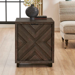Barrett Dark Charcoal Oak Cabinet - Ornate Home