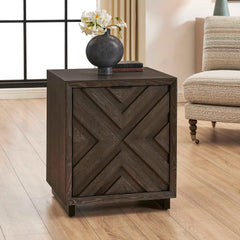 Barrett Dark Charcoal Oak Cabinet - Ornate Home